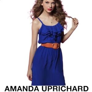 Silk NWT AMANDA UPRICHARD | Royal Blue Mini Dress Beach Vacation Summer Swift